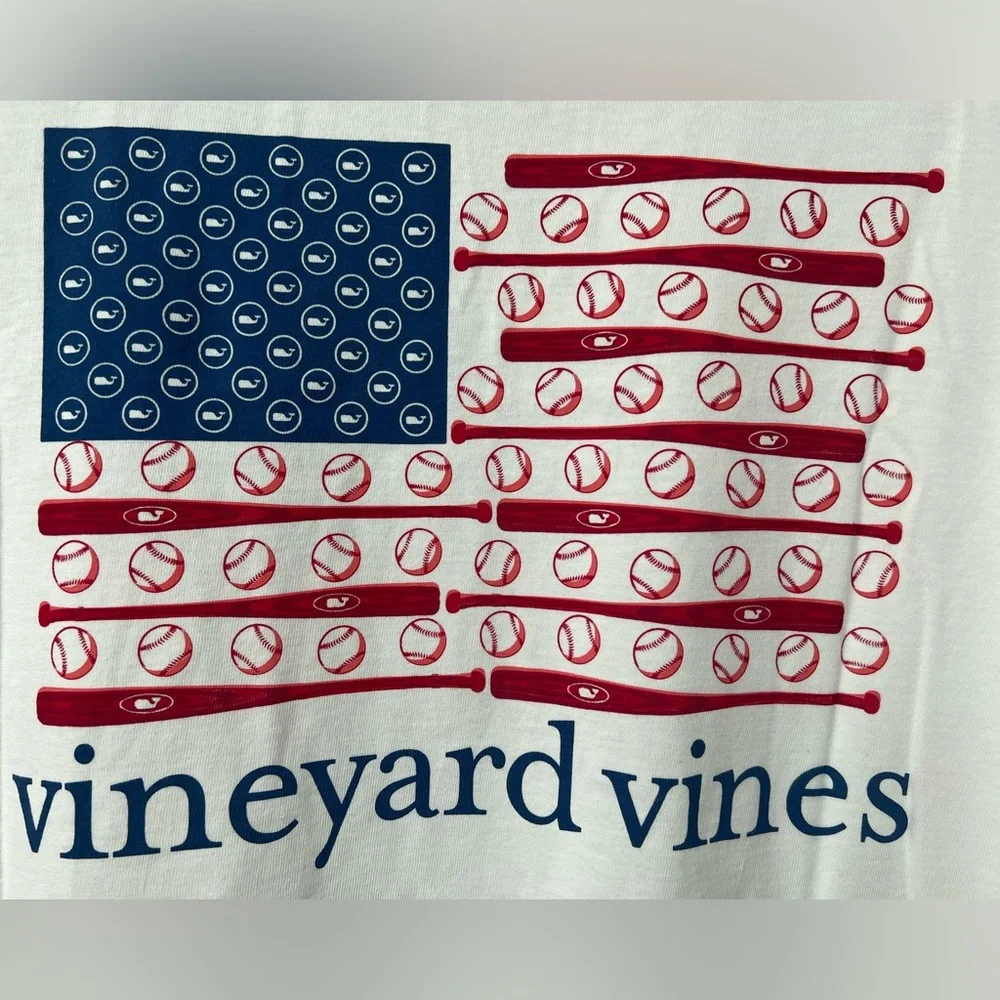 Vineyard Vines Baseball Flag Pocket Tee - Picture 3 of 11